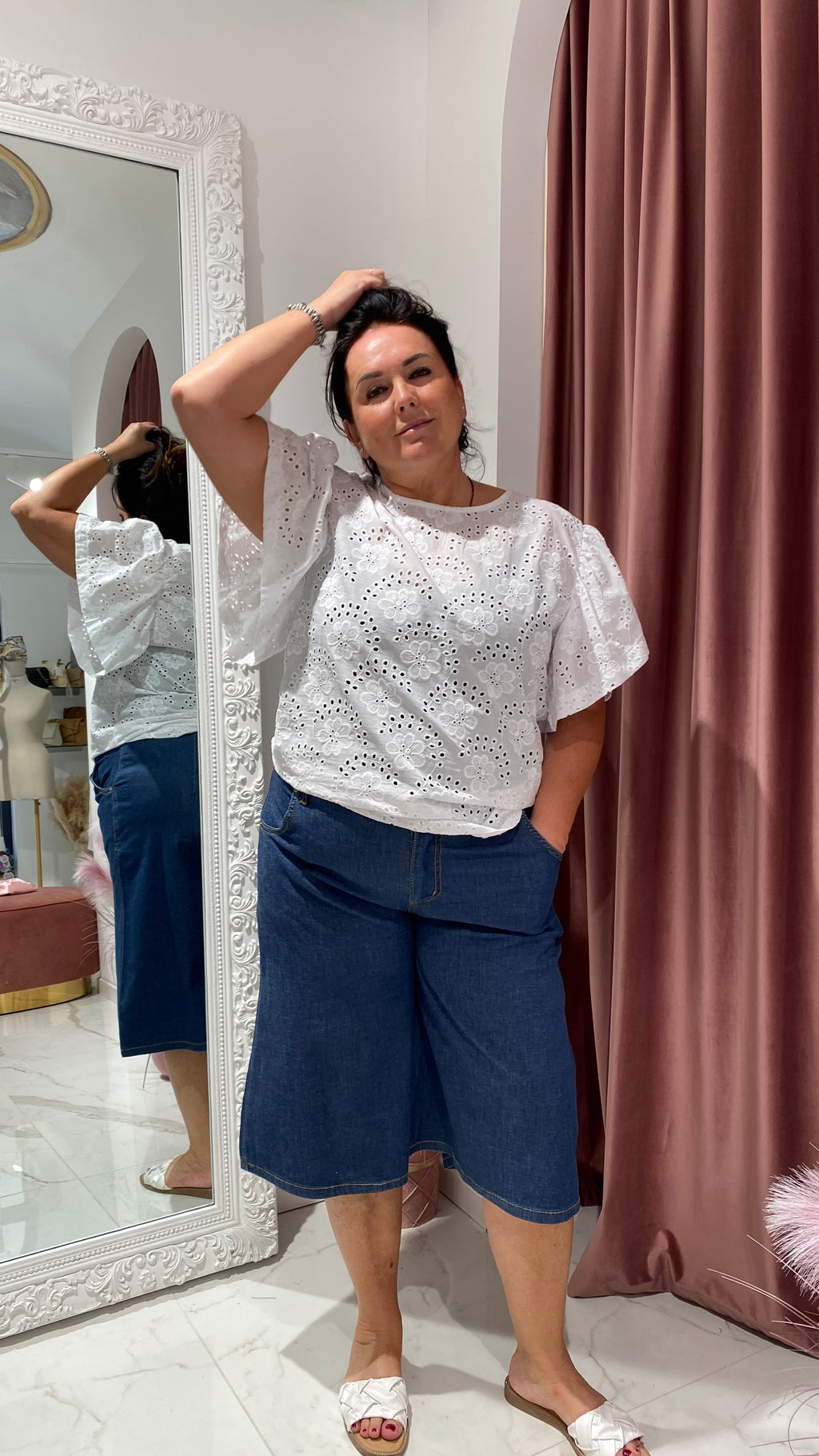 T-SHIRT TRAFORATA CURVY