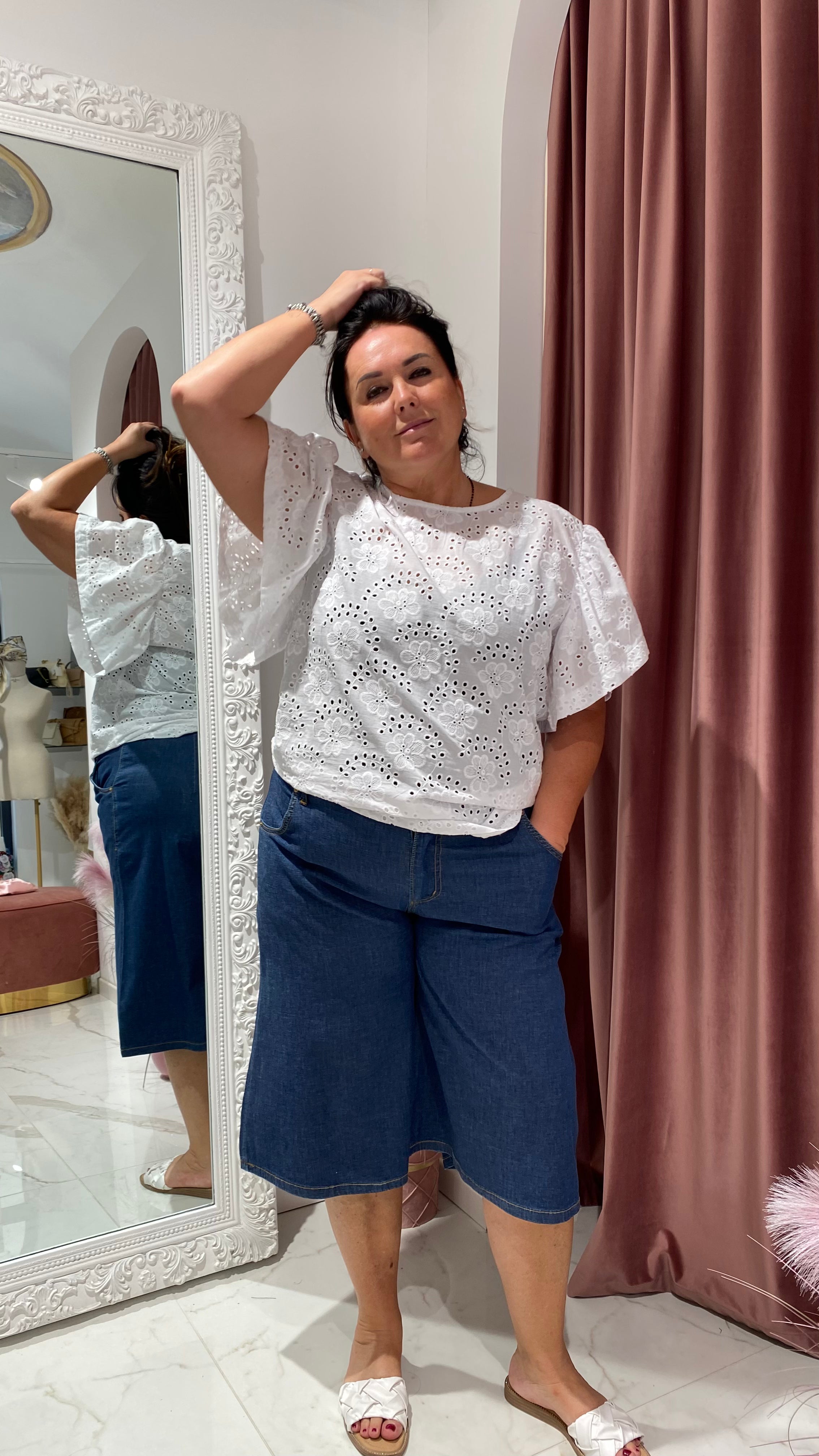 T-SHIRT TRAFORATA CURVY