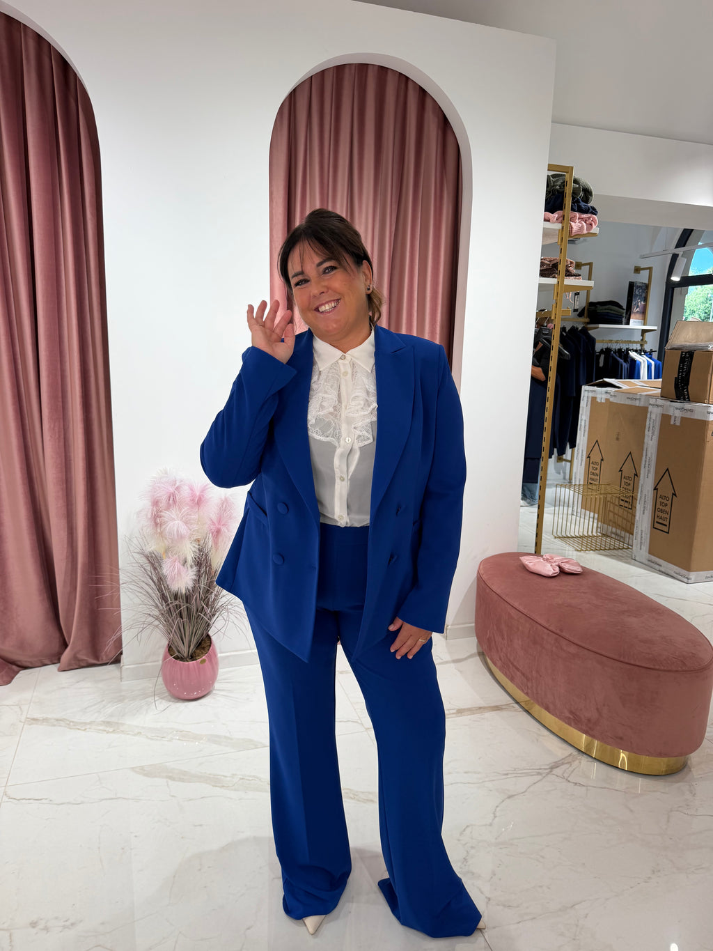 COMPLETO BLU ELETTRICO RINASCIMENTO CURVY