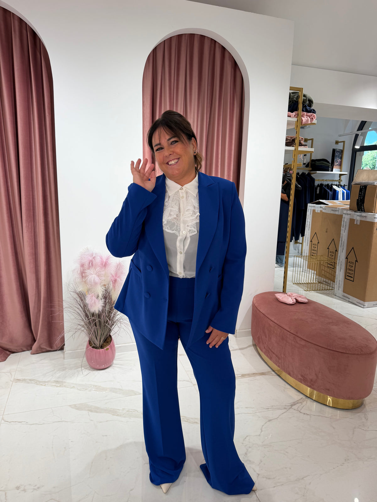 COMPLETO BLU ELETTRICO RINASCIMENTO CURVY
