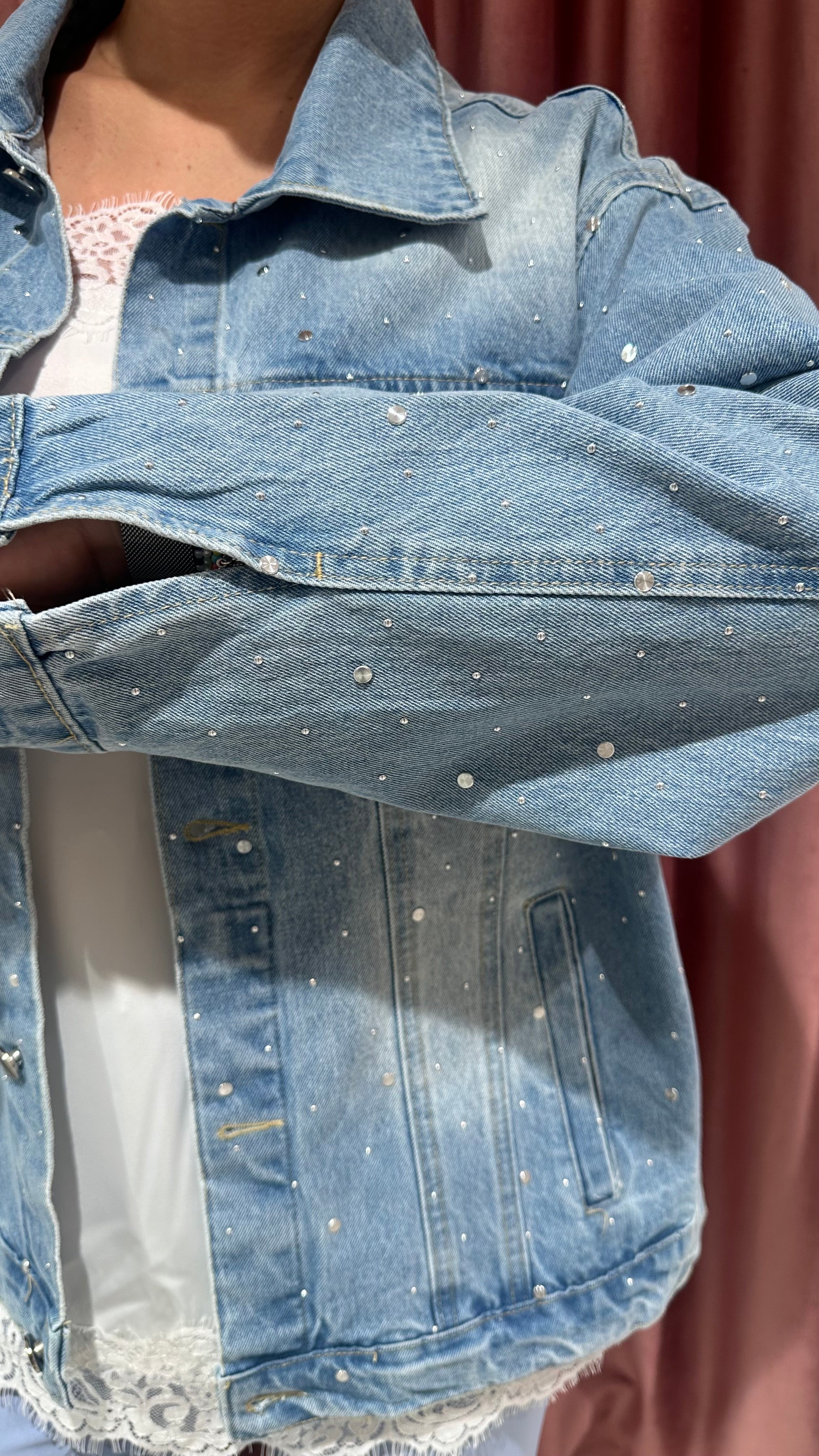 GIACCA JEANS CON BORCHIETTE SUSY MIX
