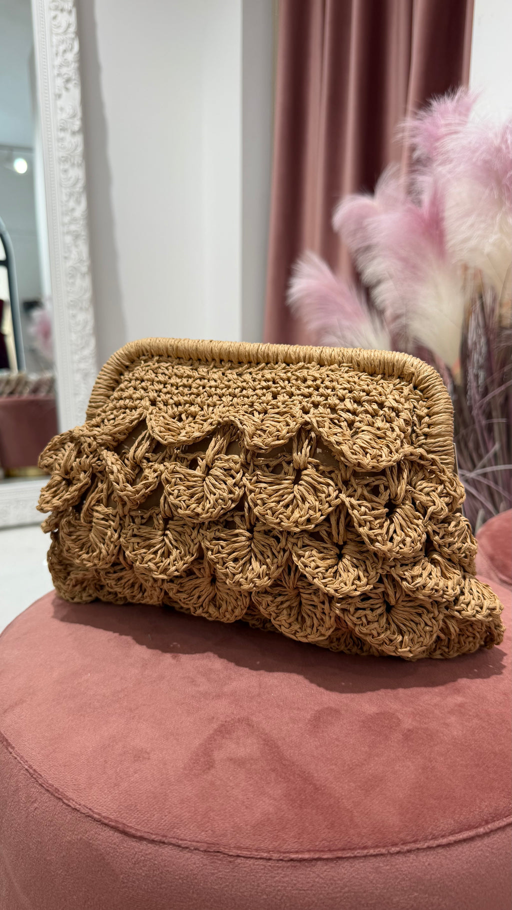 POCHETTE RAFFIA