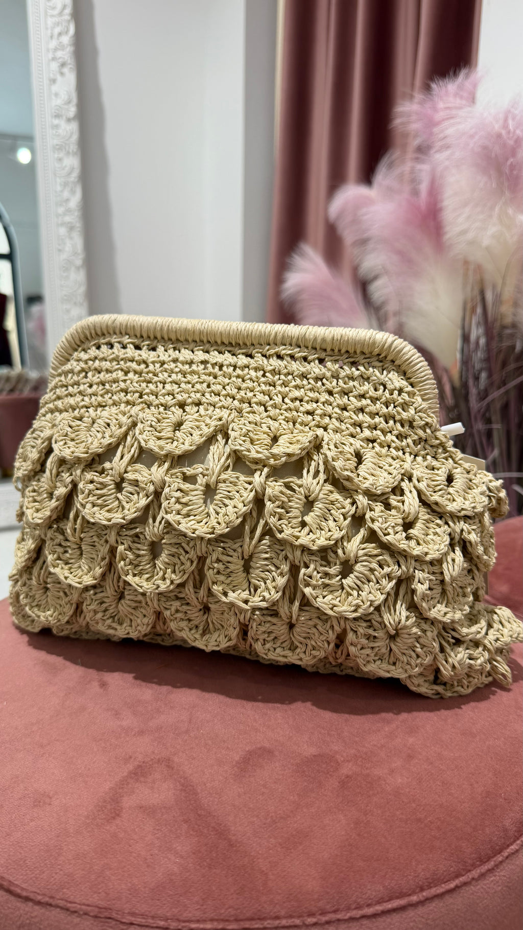POCHETTE RAFFIA