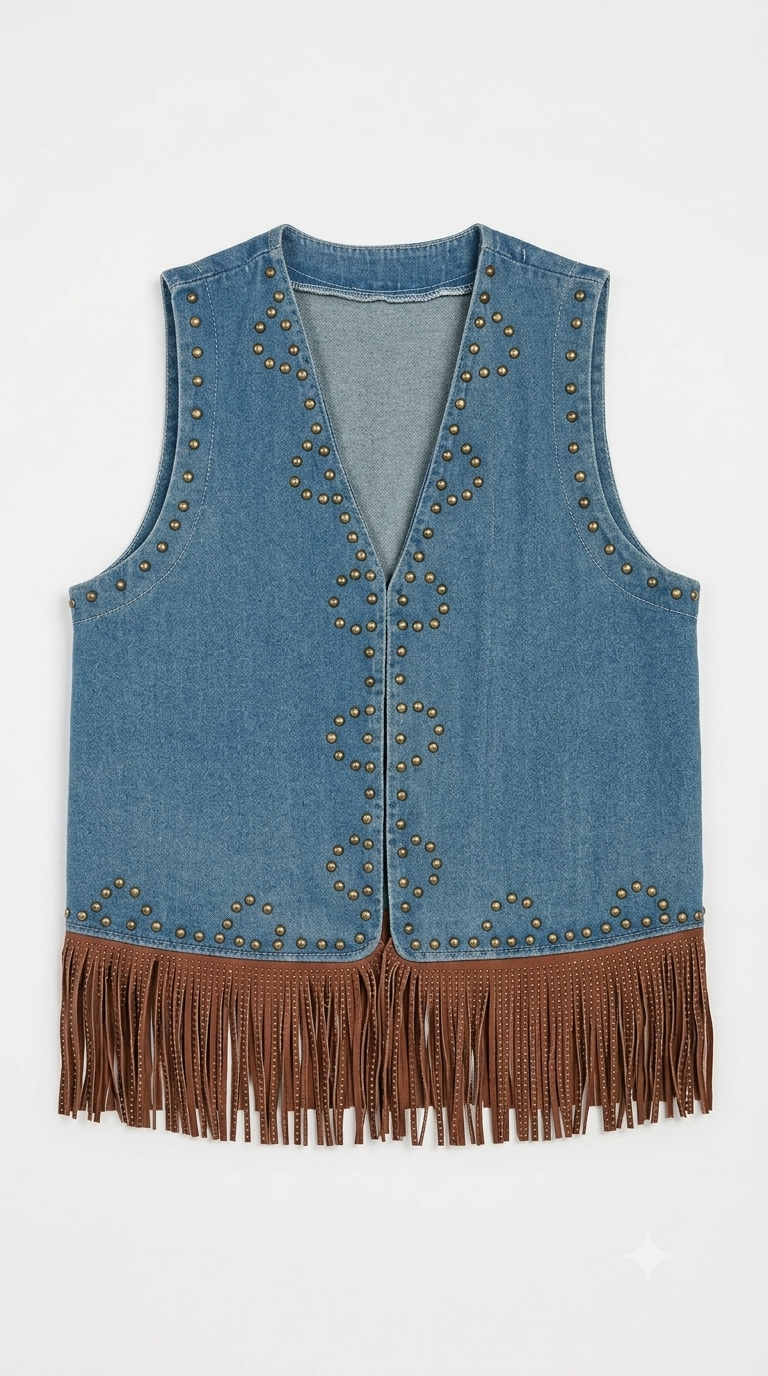 GILET CON FRANGE YOU DECIDE